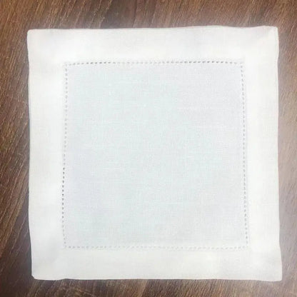 12PCS White Hemstitched Table Napkins For Party Wedding Home Cocktail Napkin Table Cloth Linen Cotton Dinner Napkins Collection41