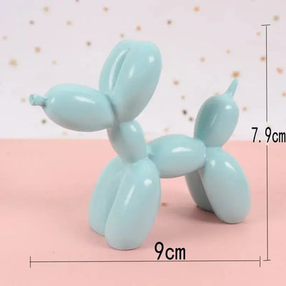 9*3.5*7.5cm Mini Resin Crafts Sculpture Gift Cute Balloon Dog Party Accessories Home Desktop Ornament Cake Dessert Decoration Collection41