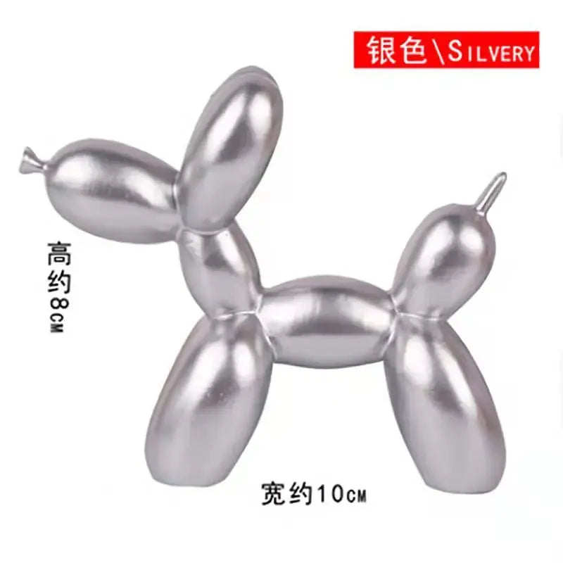 9*3.5*7.5cm Mini Resin Crafts Sculpture Gift Cute Balloon Dog Party Accessories Home Desktop Ornament Cake Dessert Decoration Collection41