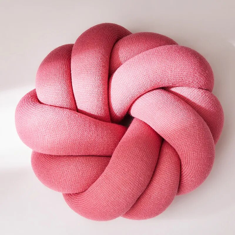 Regina Cotton DIY Hand Knot Back Cushions Cozy Car Lumbar Pillow Home Decorative Sofa Seat Cushion Soft Office Hand Rest Pillows