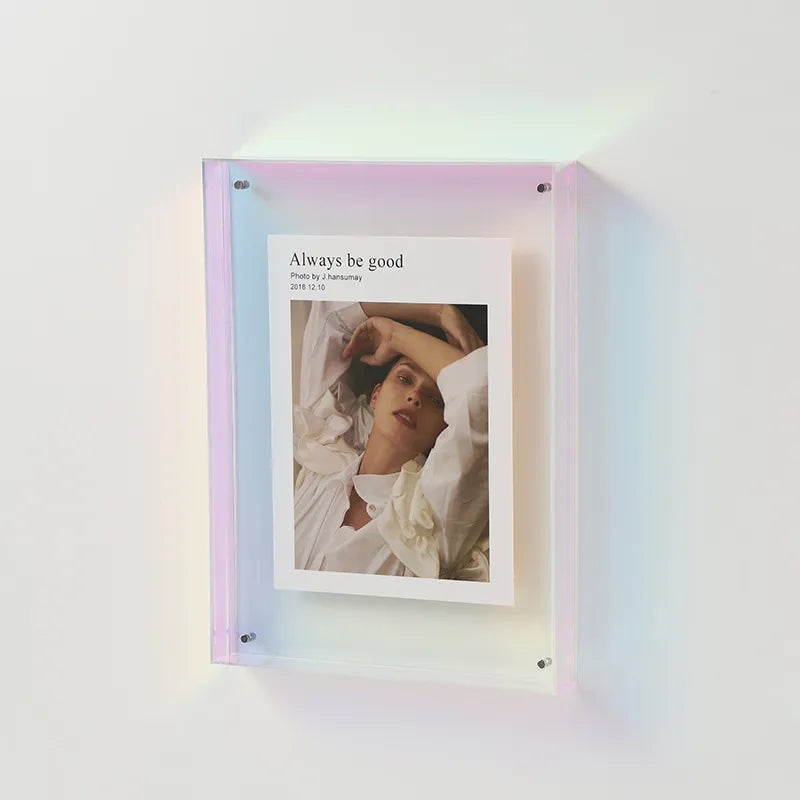 Transparent Acrylic Photo Frame DIY Poster Painting Hall Bedroom Wall Decoration Ins Style Table Picture Frame
