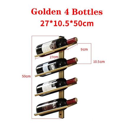 Wine Rack Wall Mounted Wall Wine Bottle Holder Display Iron Stand Champagne Bottles Storage